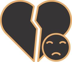 Broken Heart Vector Icon