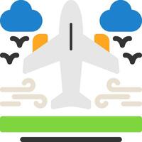 Airplane Flat Icon vector