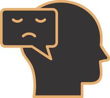 Negative Thinking Vector Icon