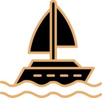 Yacht Vector Icon