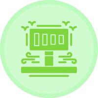 Pedestrian crossing Multicolor Circle Icon vector