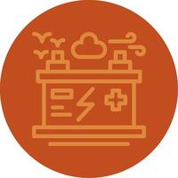 Battery Line Multi color Icon vector