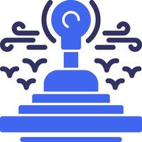 Gearshift Solid Two Color Icon vector