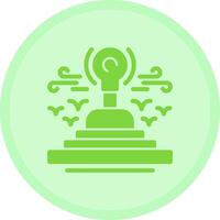 Gearshift Multicolor Circle Icon vector