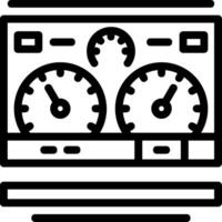 Dashboard Line Icon vector