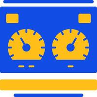 Dashboard Flat Two Color Icon vector