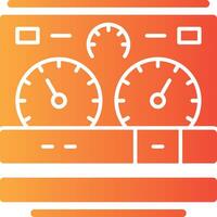 Dashboard Solid Multi Gradient Icon vector