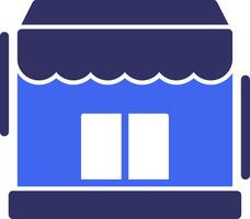 Storefront Solid Two Color Icon vector