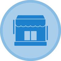 Storefront Multicolor Circle Icon vector