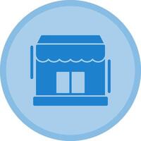 Storefront Multicolor Circle Icon vector