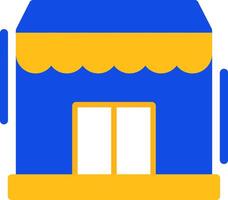 Storefront Flat Two Color Icon vector