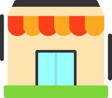 Storefront Flat Icon vector