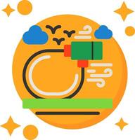 Bicycle lock Tailed Color Icon vector