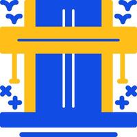 Highway Flat Two Color Icon vector