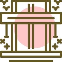 Highway Linear Circle Icon vector
