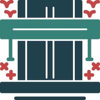 Highway Glyph Two Color Icon vector