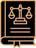 Law Book Vector Icon