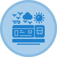 Bus ticket Multicolor Circle Icon vector