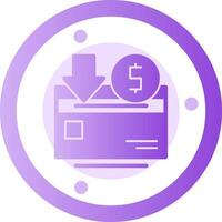 Savings Glyph Gradient Icon vector