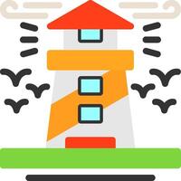 Lighthouse Flat Icon vector