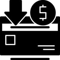 Savings Glyph Icon vector