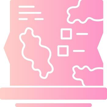 mapa sólido multi degradado icono vector
