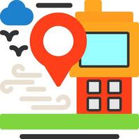 GPS device Flat Icon vector