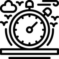 Stopwatch Line Icon vector