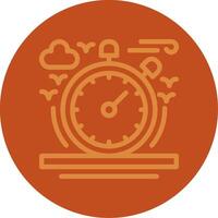 Stopwatch Line Multi color Icon vector