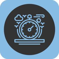 Stopwatch Linear Round Icon vector