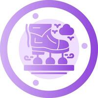 Rollerblades Glyph Gradient Icon vector