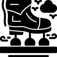 Rollerblades Glyph Icon vector