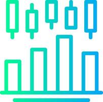 Stock market Linear Gradient Icon vector