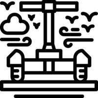 Segway Line Icon vector