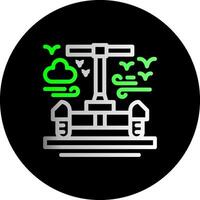 Segway Dual Gradient Circle Icon vector