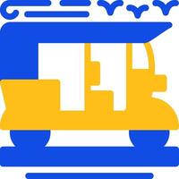 Tuk-tuk Flat Two Color Icon vector