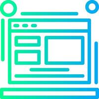 Website Linear Gradient Icon vector