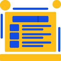 SERP Flat Two Color Icon vector
