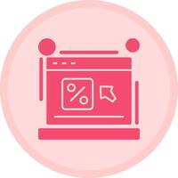 Click through rate Multicolor Circle Icon vector