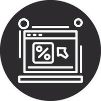 Click through rate Inverted Icon vector