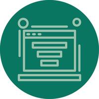 Conversion Line Multi color Icon vector