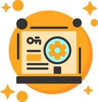 Keyword optimization Tailed Color Icon vector