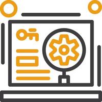 Keyword optimization Line Two Color Icon vector