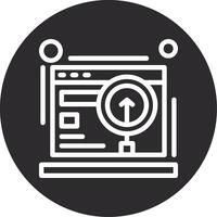 Off-page SEO Inverted Icon vector