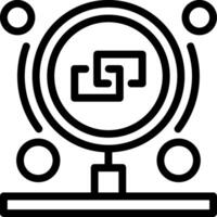 Backlinks Line Icon vector
