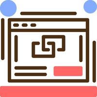 Link building Color Filled Icon vector