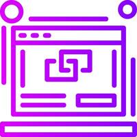 Link building Linear Gradient Icon vector