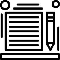 Content Line Icon vector