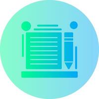 Content Gradient Circle Icon vector