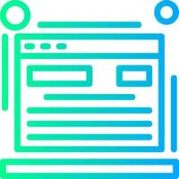 Blog Linear Gradient Icon vector